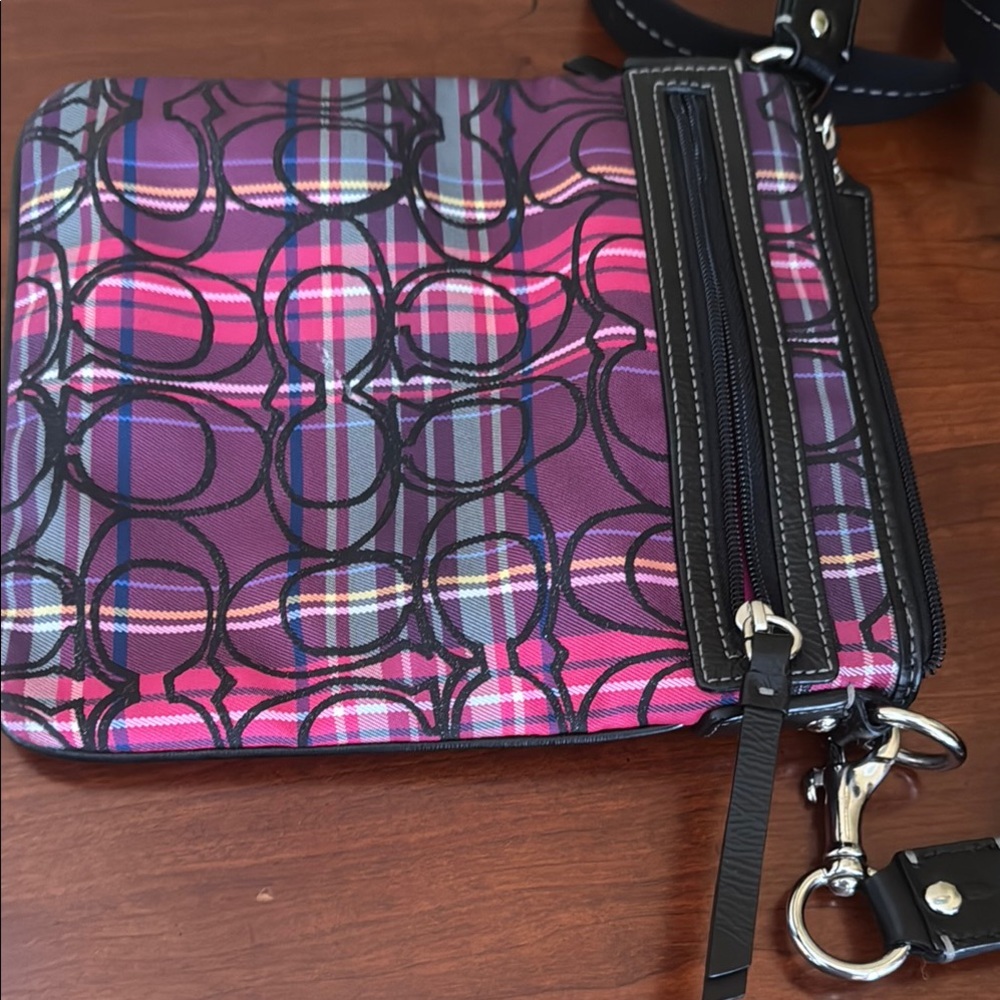 Coach Poppy Black, Purple and Pink Crossbody Bag - Picture 6 of 6